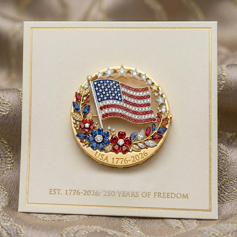 🎉 BOGO Alert! 250th Anniversary USA Enamel Brooch Pin 🇺🇸