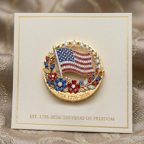🎉 BOGO Alert! 250th Anniversary USA Enamel Brooch Pin 🇺🇸