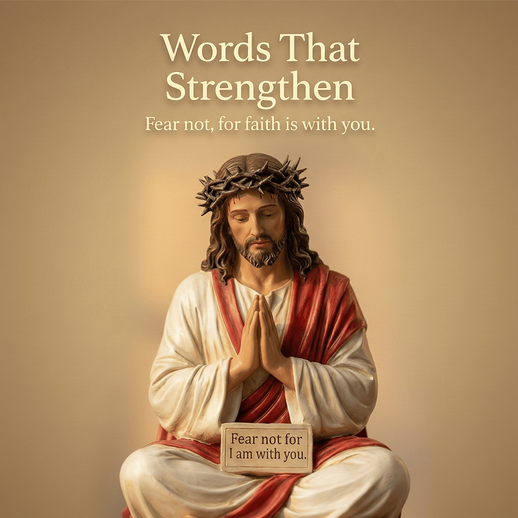 🔥Hot Sale 49% OFF -✝️Peaceful Desk Companions ✨ Handcrafted Jesus & Virgin Mary Figurines