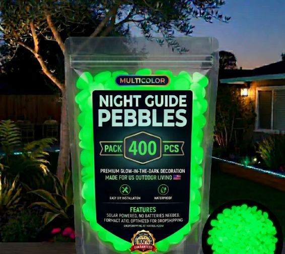 ⏰Hot Sale- 2026 Colorful Glow-in-the-Dark Garden Stones Night