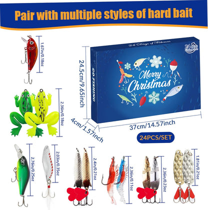 Advent Calendar 2025 Fishing Lure Countdown Calendar