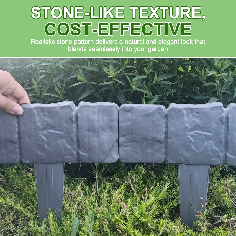 Imitation Stone Garden Fence - DIY Garden Edging Border