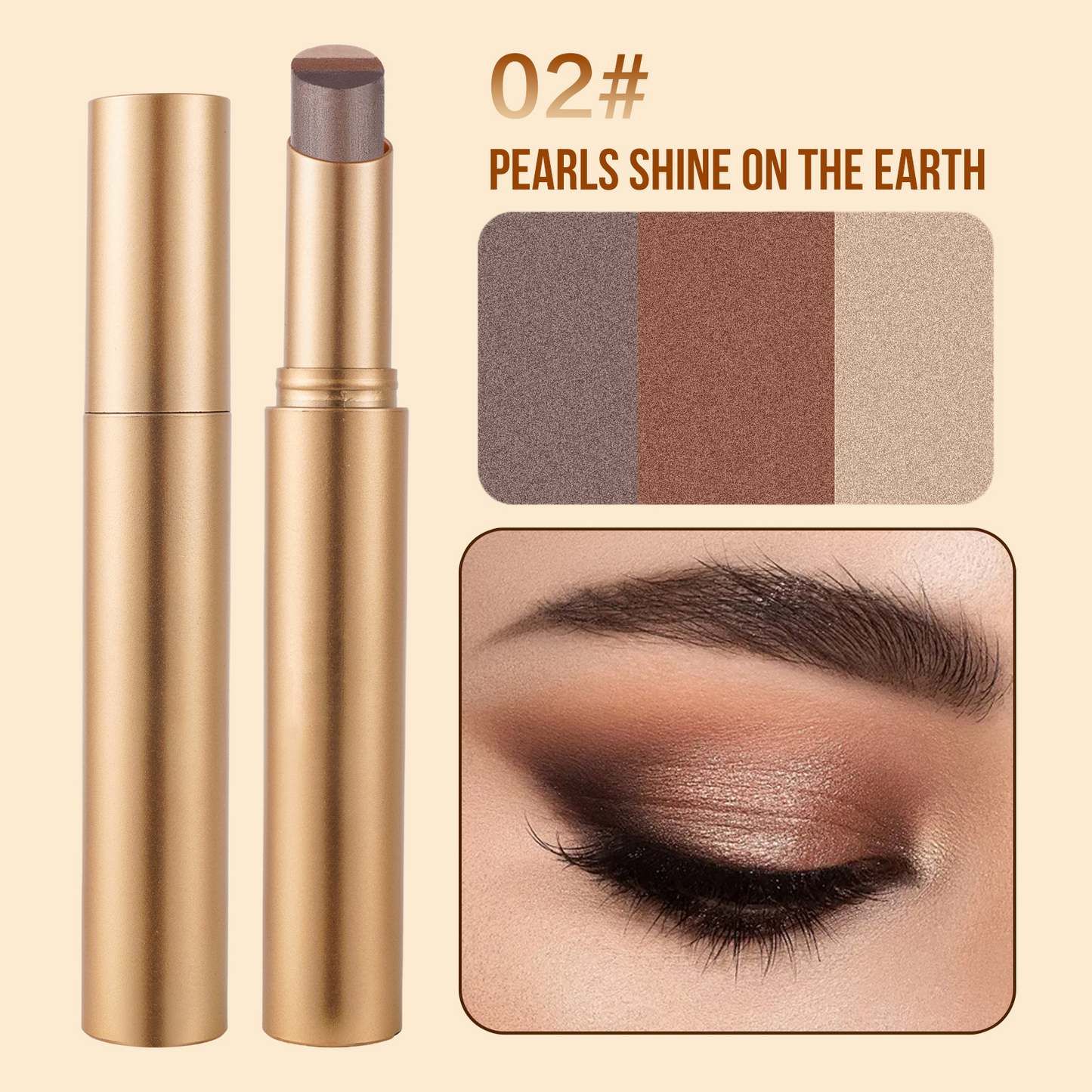 Last Day BOGO ✨ Buy 1 Get 1 FREE 3-in-1 Shimmer Eyeshadow Stick