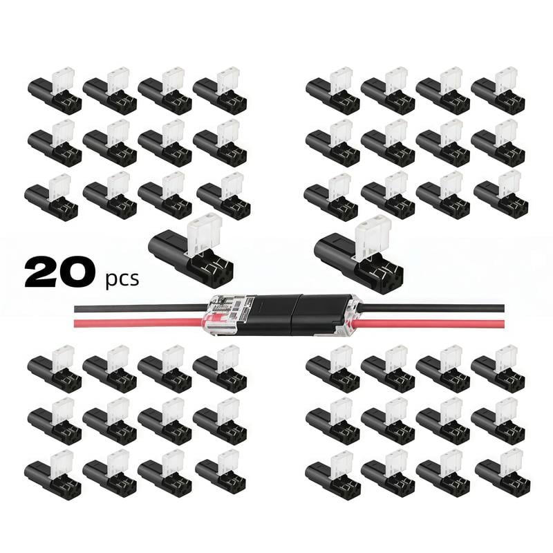 ⚡Stop Soldering! 2 Pin Double-Wire Plug-in LED Light Strip Connectors