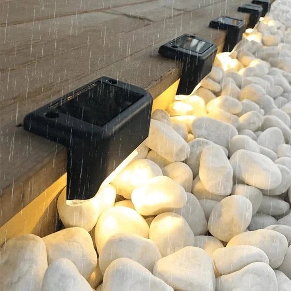 ❤️HOT SELL-LED Solar Lamp Path Staircase Outdoor Waterproof Wall Light