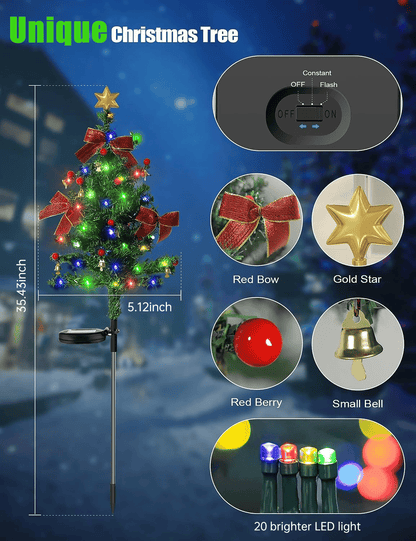 🔥Last Day 49%OFF - 🎄Solar Christmas Trees Lights Outdoor Decoration Waterproof