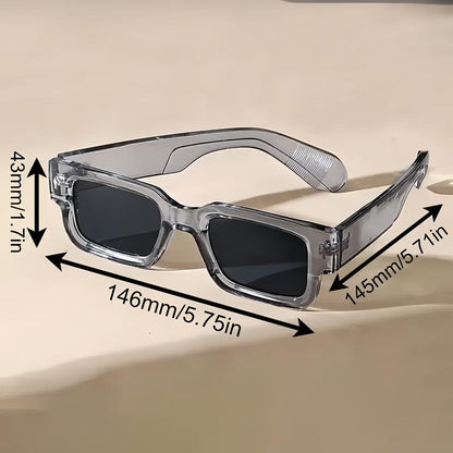 2-Pack Retro Square Fashion Anti-Glare Sunglasses