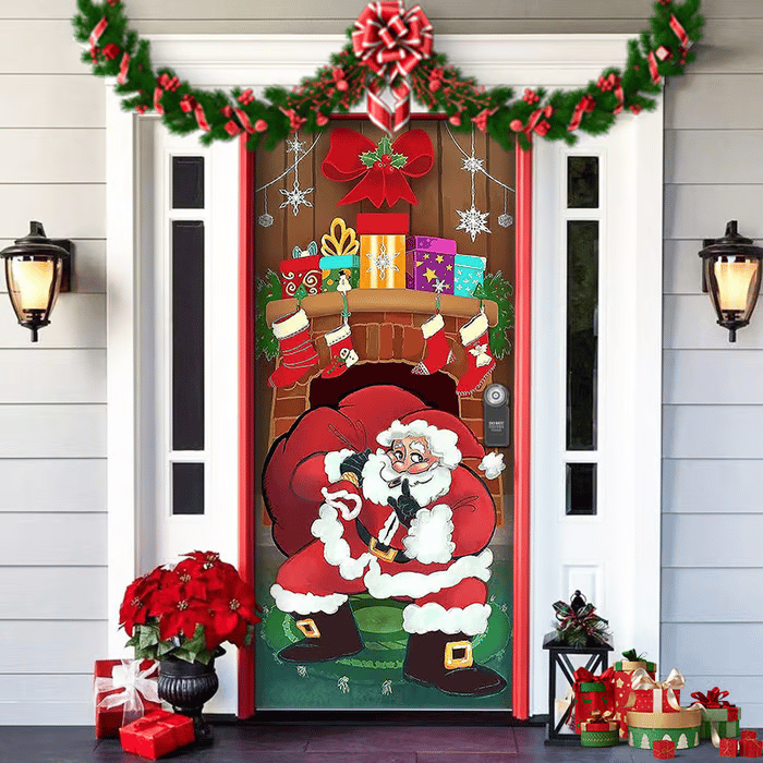 Last day 50% OFF🌟2025 Christmas and Halloween front door decoration