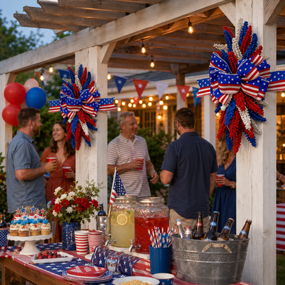 Patriotic Bow Hanging Decoration