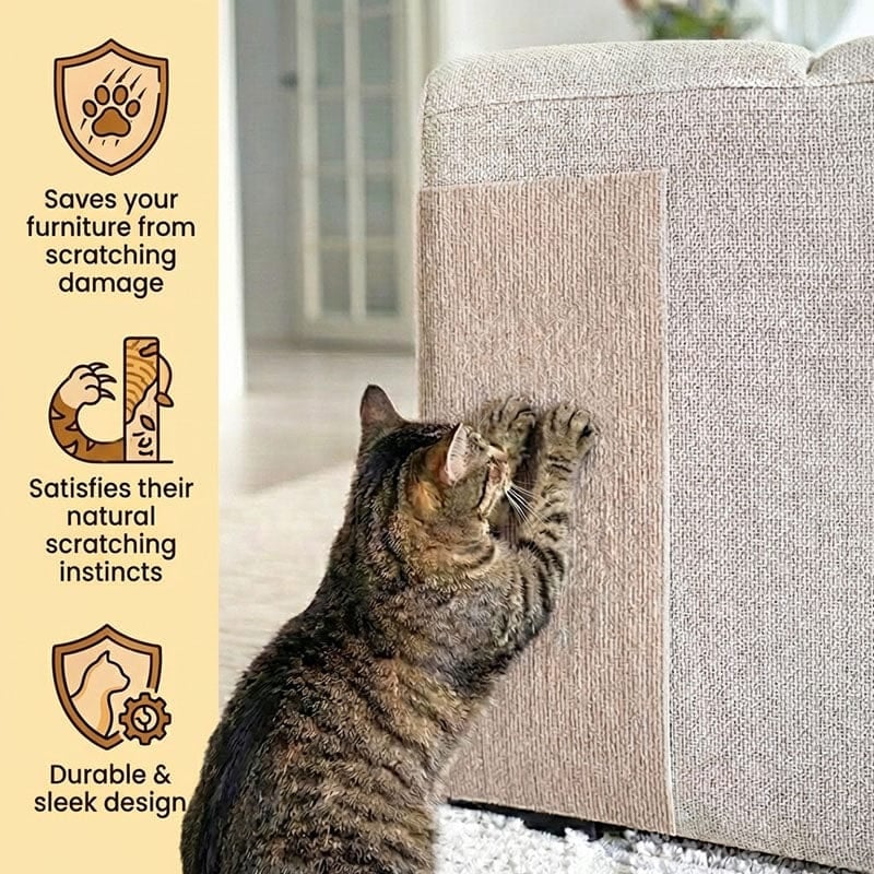 🔥Flash Sale-60% OFF - 🛋Protecting furniture-Cat Scratching Mat