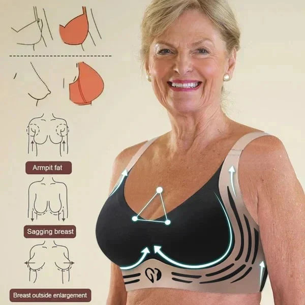 🎁Super Gather Bra | Wireless Push-up Bra👍No More Sagging Breasts