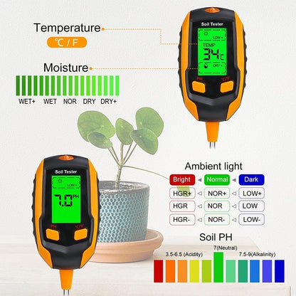 🔥Hot Sale 49% OFF🌱4-in-1 Soil Moisture Meter Digital