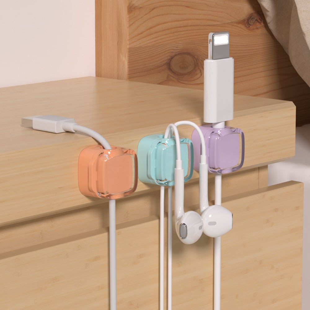 🔥HOT SALE 49% OFF- Magnetic Cable Clips - 6-Pack Crystal Multicolor