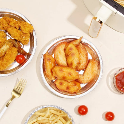 50-Piece Reusable Aluminum Foil Cooking Basket Inserts