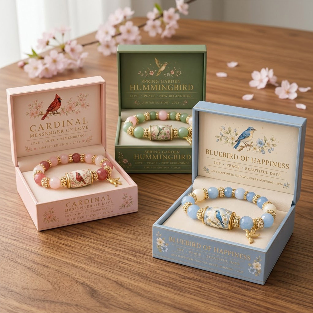 🐦 Love, Peace & Spring Blessings 💖 | 2026 Limited Edition Handmade Bracelet