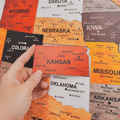 The United States  Map Puzzle Full Packed