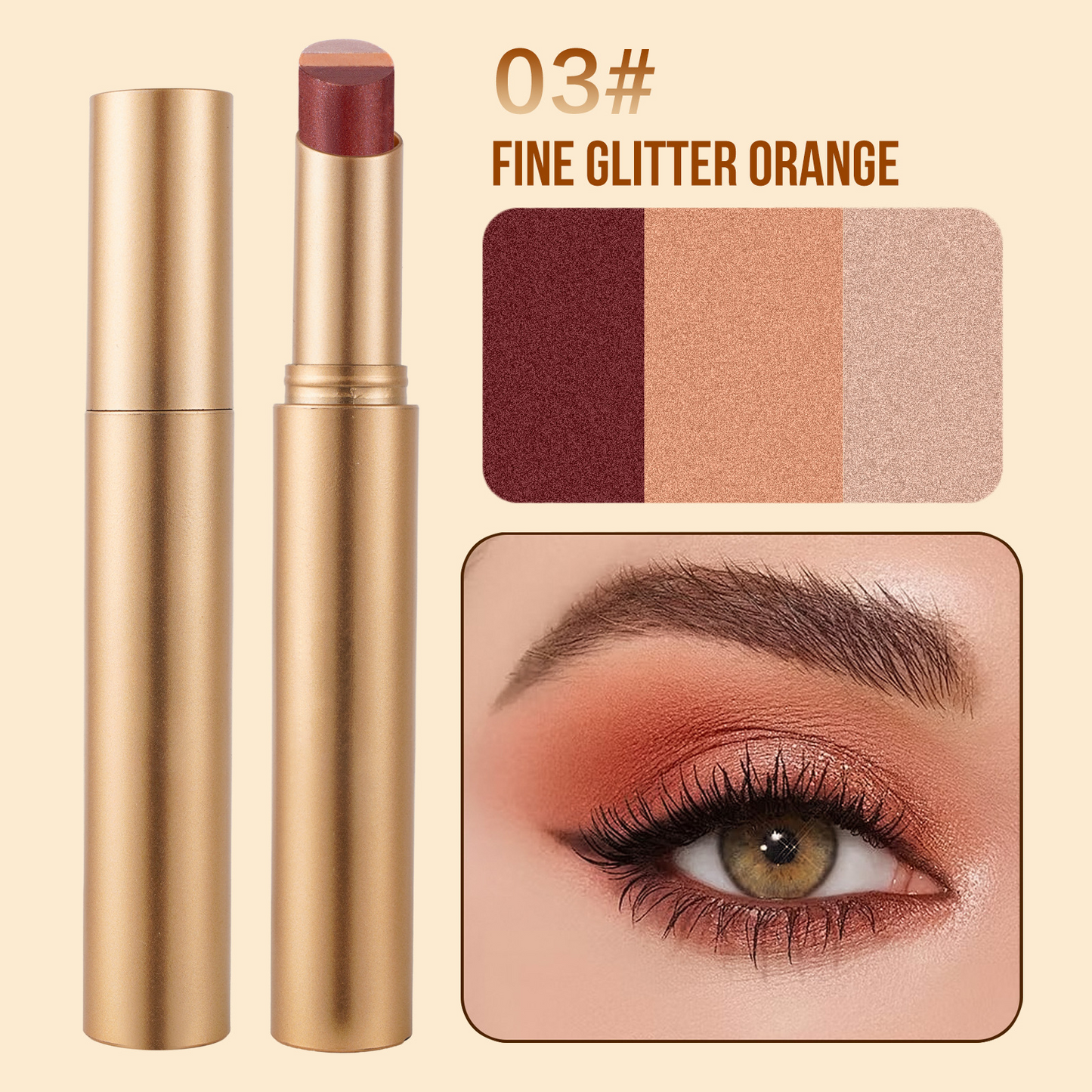 Last Day BOGO ✨ Buy 1 Get 1 FREE 3-in-1 Shimmer Eyeshadow Stick