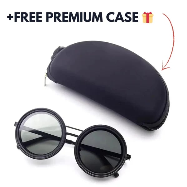 🔥 Limited-Time Deal – Adjustable Tint Polarized Round Sunglasses 🕶️