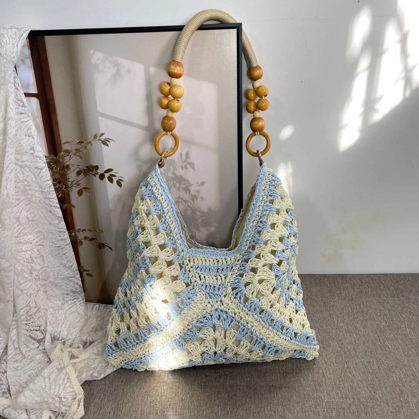 🌿 Chic Handmade Woven Bag — Natural Style, Everyday Elegance