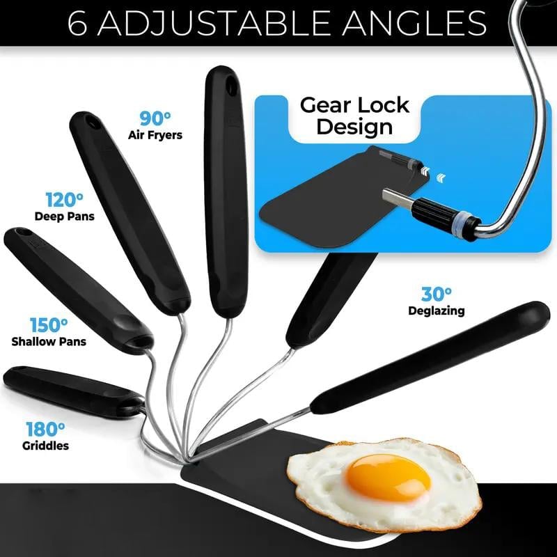 🔥 Last Day 54% OFF – Adjustable Angle PPSU Spatula 🍳 | A Must-Have Kitchen Gadget