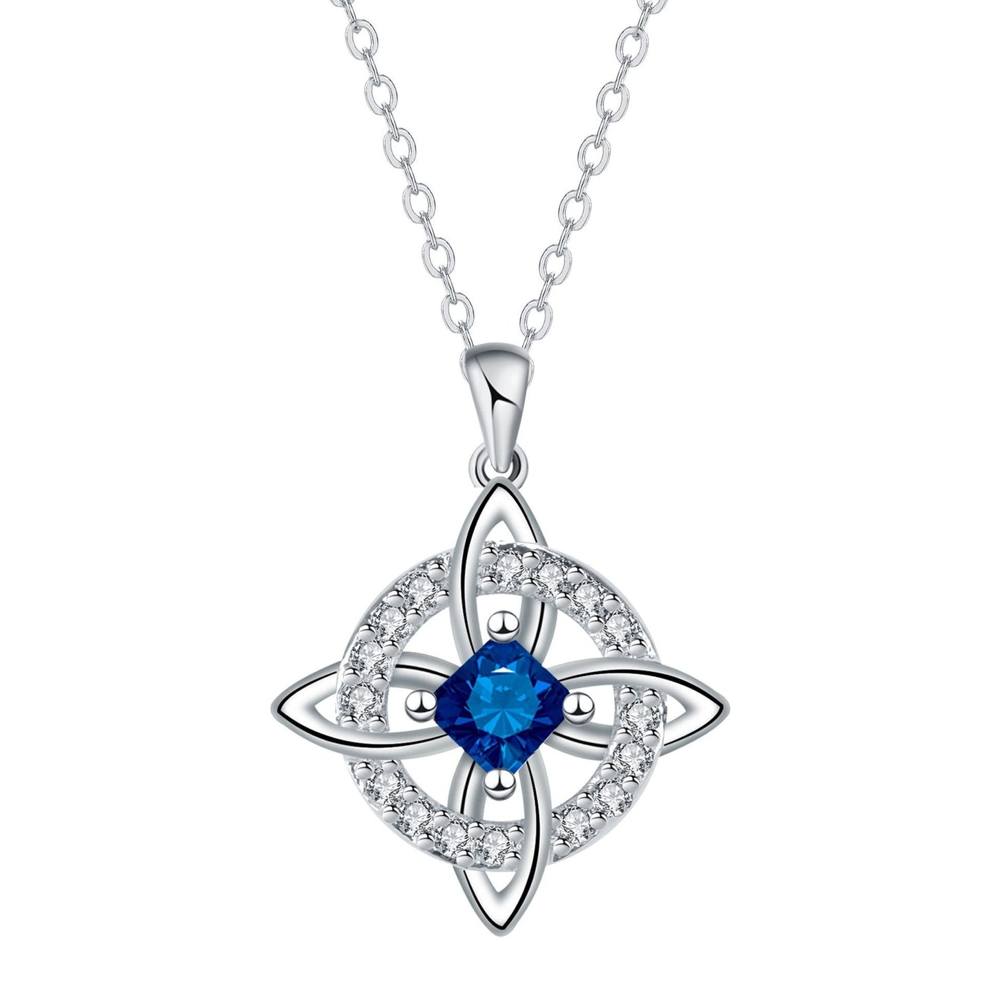 ✨ Mystical Birthstone Witches Knot Necklace
