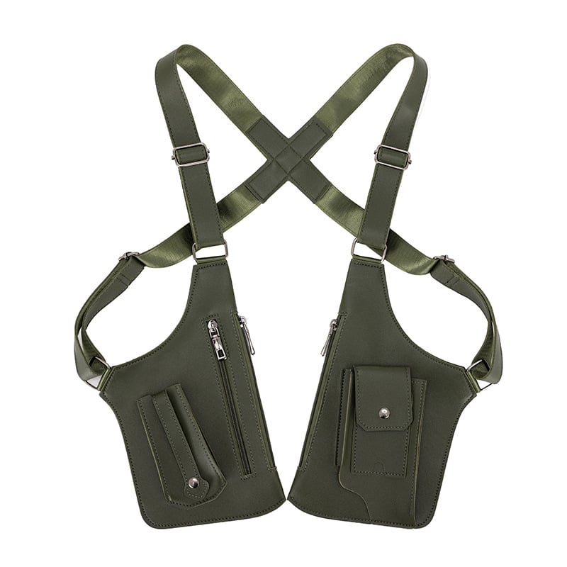 Premium Leather Adjustable Underarm Shoulder Bag for Men & Women