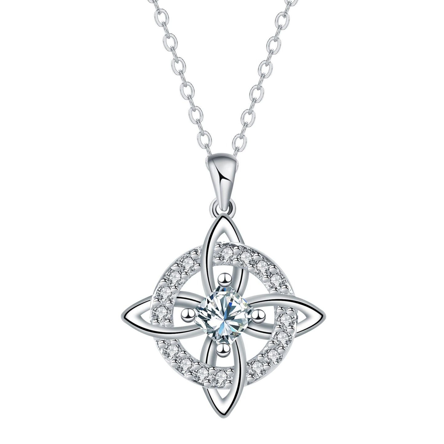 ✨ Mystical Birthstone Witches Knot Necklace
