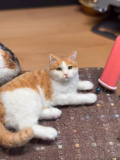 🐱💞Mini Felted Wool Cat – Quirky Handmade Companions
