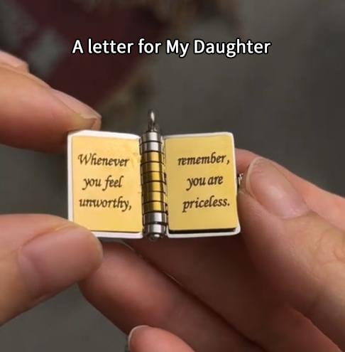 🔥🔥My Little Star Book Necklace for Daughter, Birthday Day Gift Graduation Jewelry of Love