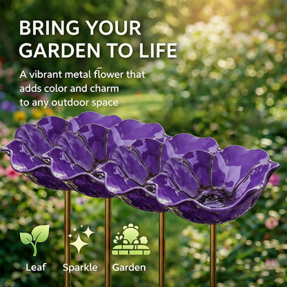 🔥2026 Mother's Day Gifts 50% Off🔥Handmade Metal Flower Garden Stake🐦