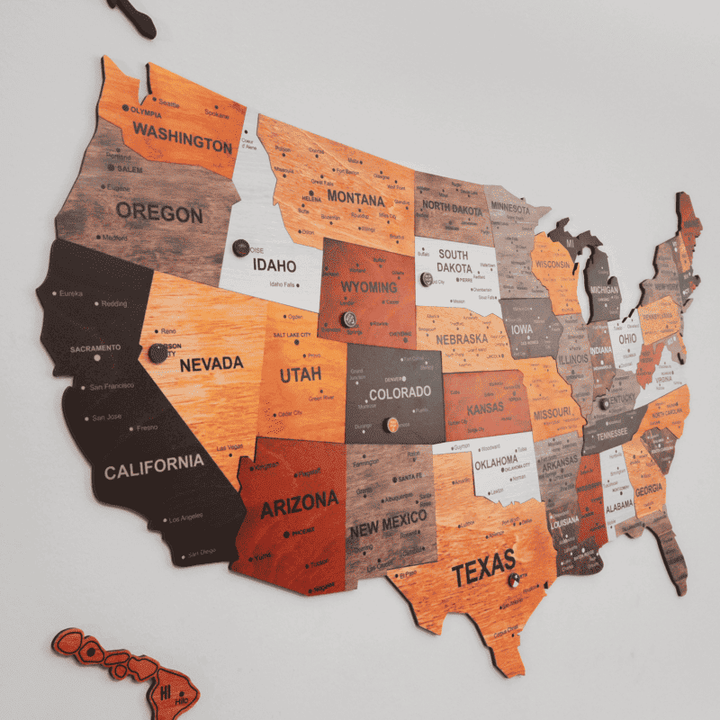 The United States  Map Puzzle Full Packed