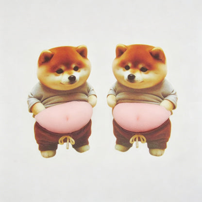 Chubby Shiba Inu Anti-Collision Sticker
