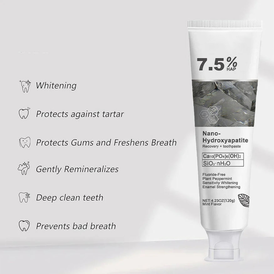 Fluoride-Free Hydroxyapatite Toothpaste