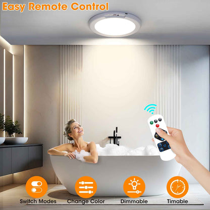 🔥💡Motion Sensor Ceiling Light: 30-Second Install. 60-Day Battery. No Electrician