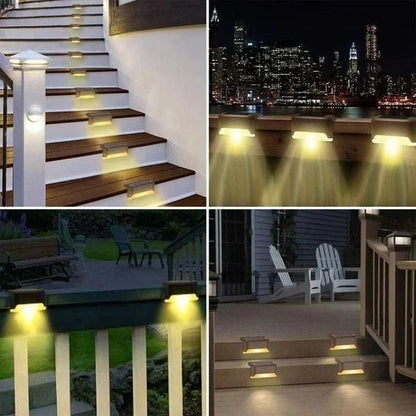 ❤️HOT SELL-LED Solar Lamp Path Staircase Outdoor Waterproof Wall Light