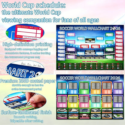 🔥Last Day 50% OFF - 🗓️ ⚽ 2026 World Cup Poster Set – Don't Miss a Match!