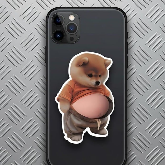 Chubby Shiba Inu Anti-Collision Sticker