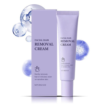 💜Buy 1 Get 1 FREE – Gentle & Painless Hair Removal Cream for Face & Body