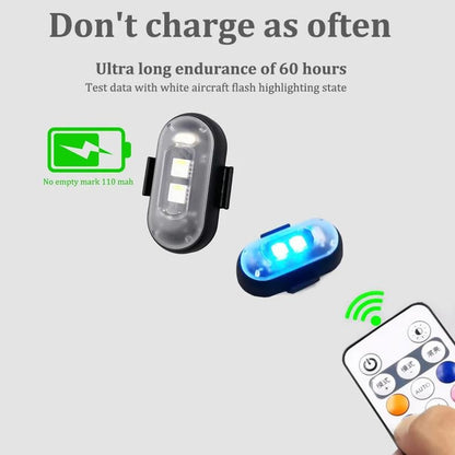 RGB Led Aircraft Strobe Light（Remote Wireless ）