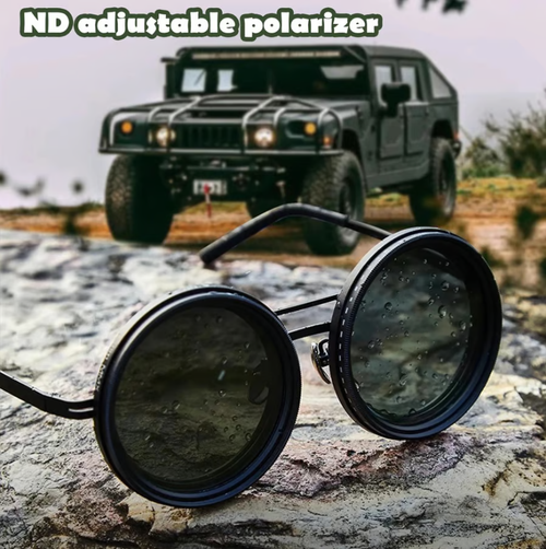 🔥 Limited-Time Deal – Adjustable Tint Polarized Round Sunglasses 🕶️