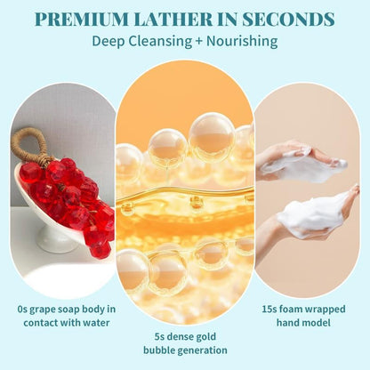🔥Christmas Sale🔥Personalized Original Handmade Crystal Grape Soap Gentle Cleansing Soap