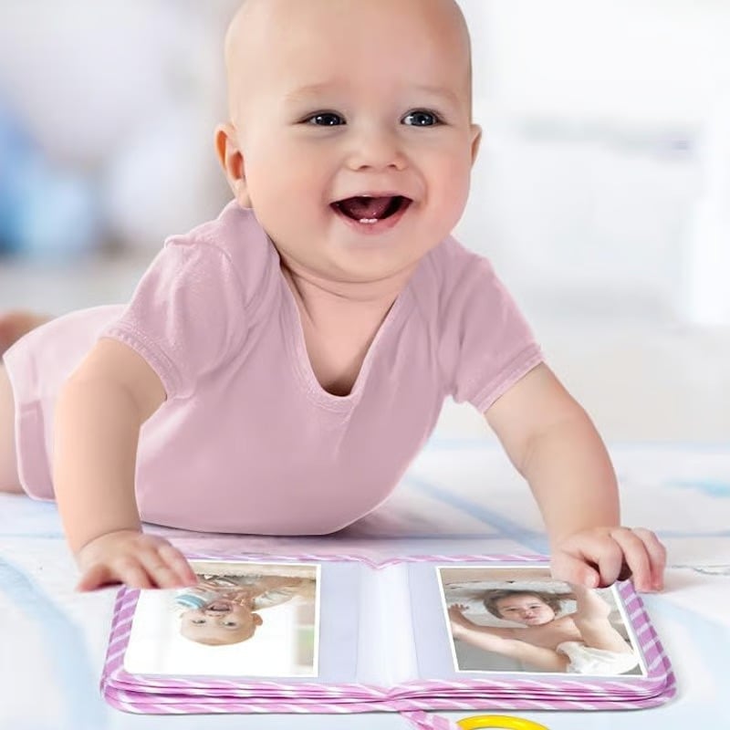 👶 My First Baby Photo Book with Safe Mirror