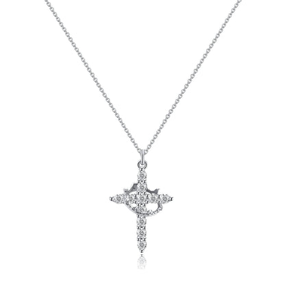 💖Rotated Crown Cross Necklace – Special Gift for Mom
