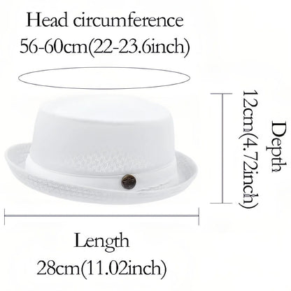 🏷️ Limited Time Sale — Summer Pork Pie Hat 🎩 Breathable, Cool & Stylish