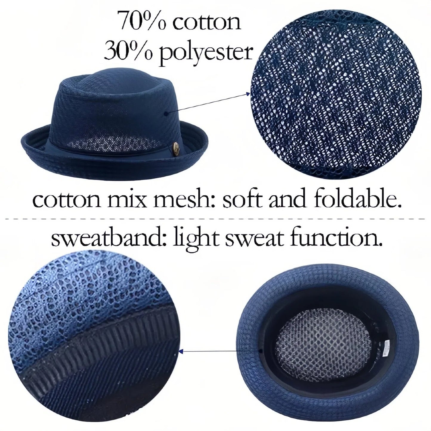 🏷️ Limited Time Sale — Summer Pork Pie Hat 🎩 Breathable, Cool & Stylish