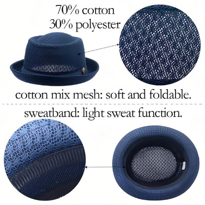🏷️ Limited Time Sale — Summer Pork Pie Hat 🎩 Breathable, Cool & Stylish