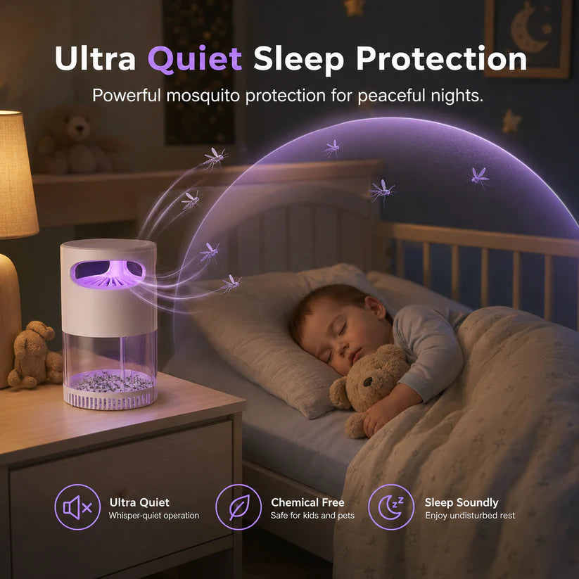 🦟 50% OFF! UV Mosquito Killer Lamp – quiet, USB, chemical-free. 50K+ sold! 🔇🌙