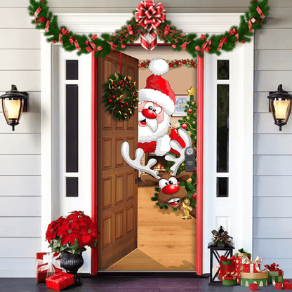 Last day 50% OFF🌟2025 Christmas and Halloween front door decoration