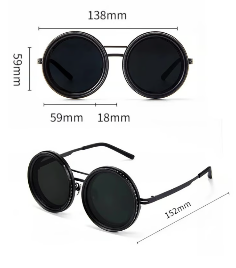 🔥 Limited-Time Deal – Adjustable Tint Polarized Round Sunglasses 🕶️