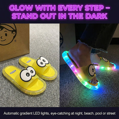 🔥Last Day Sale 60% OFF⏰🩴👀Cute slippers with cartoon motifs that glow👣🎁